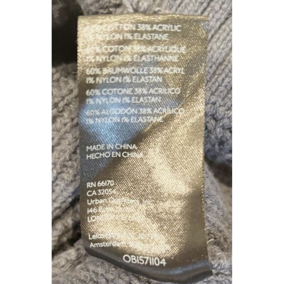 Anthropologie Chunky Knit Cropped Sweater Size Large - Picture 5 of 7